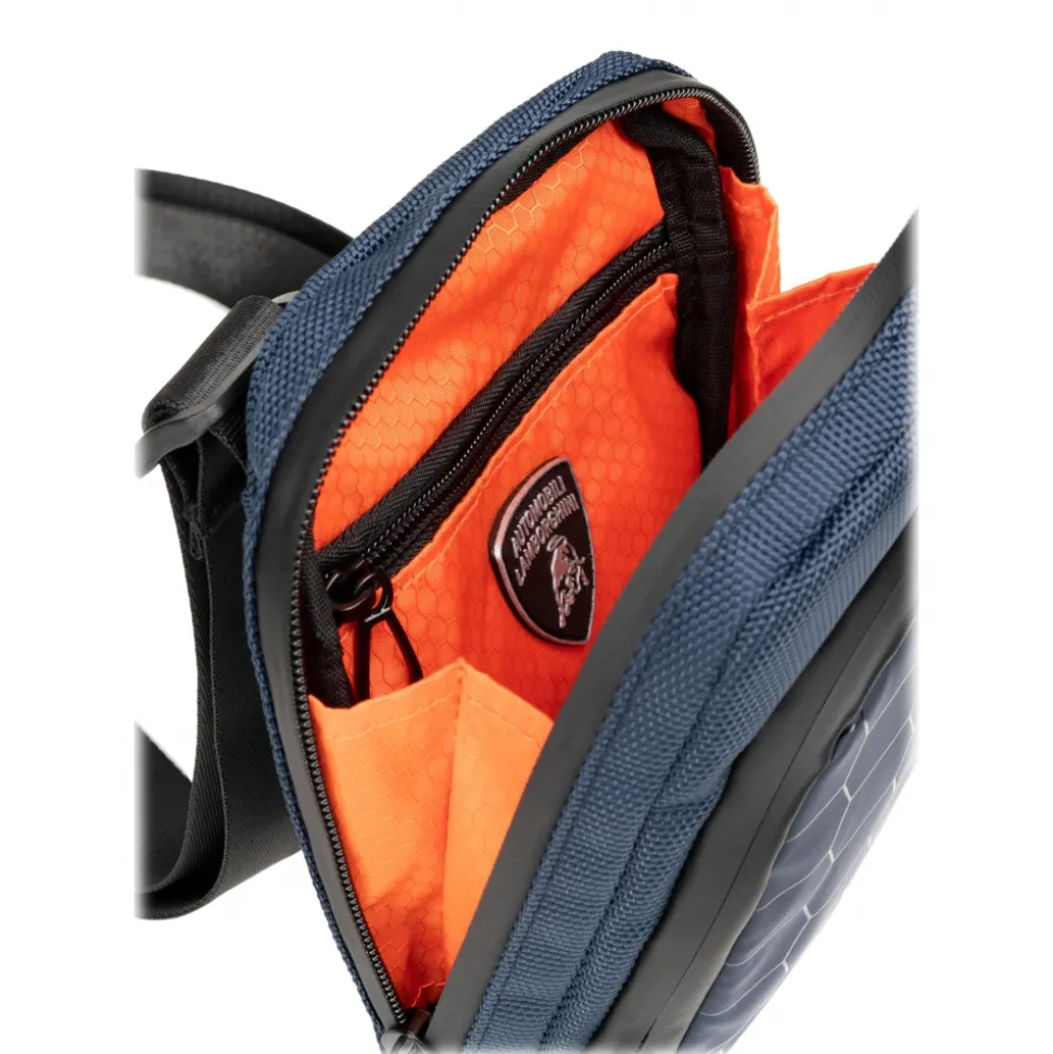 Automobili Lamborghini - Bodybag - Blue - Made in Italy - Luxury Exclusive Collection - Avvenice