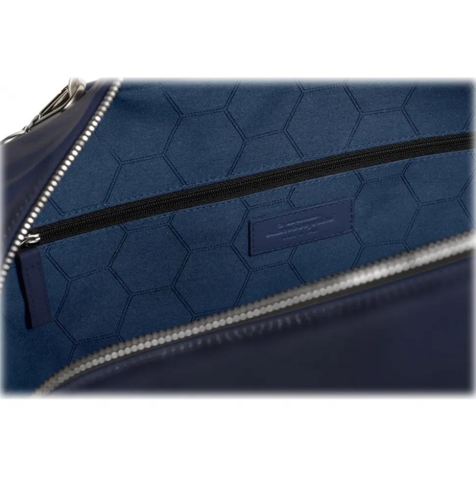 Automobili Lamborghini - Travel Bag - Blue - Made in Italy - Luxury Exclusive Collection - Avvenice