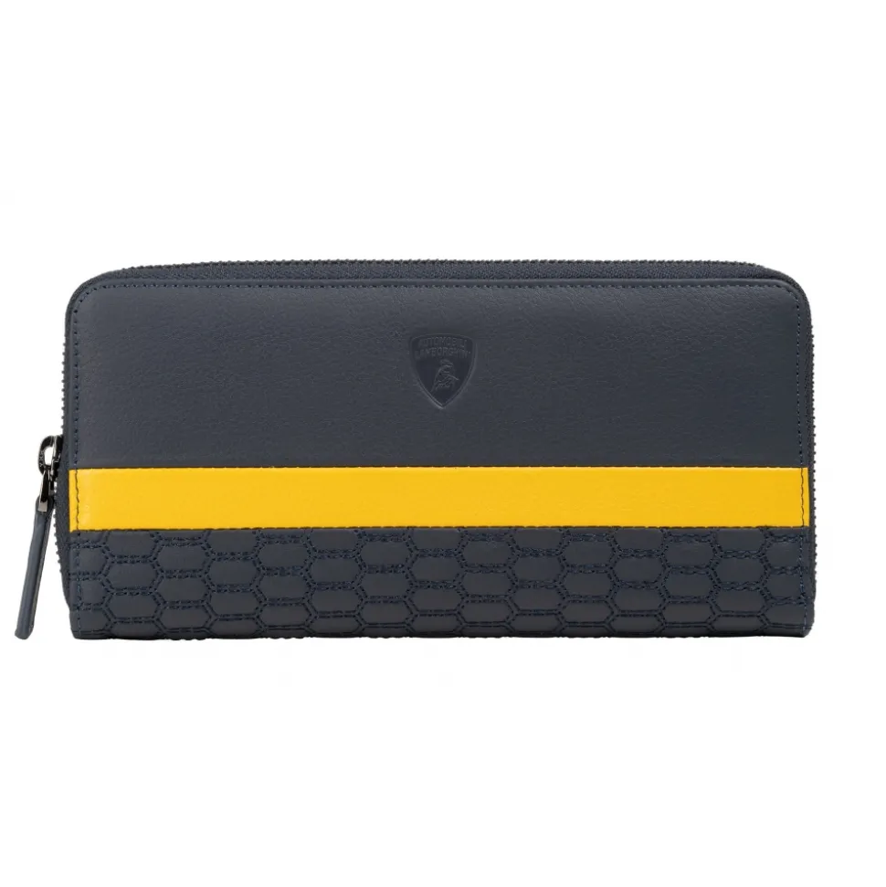 Automobili Lamborghini - Wallet - Blue - Made in Italy - Luxury Exclusive Collection - Avvenice