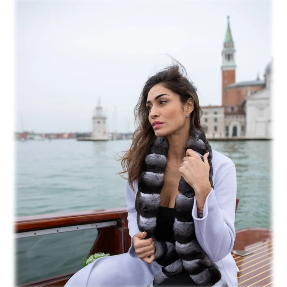 Avvenice - Annie - Cashmere and Chinchilla Coat - Loro Piana Cashmere - Furs - Coats - Luxury Exclusive Collection - Avvenice