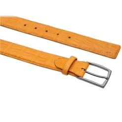 Avvenice - Astrea - Crocodile Belt - Orange - Handmade in Italy - Exclusive Luxury Collection - Avvenice