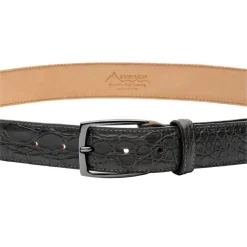 Avvenice - Astrea - Crocodile Belt - Anthracite - Handmade in Italy - Exclusive Luxury Collection - Avvenice
