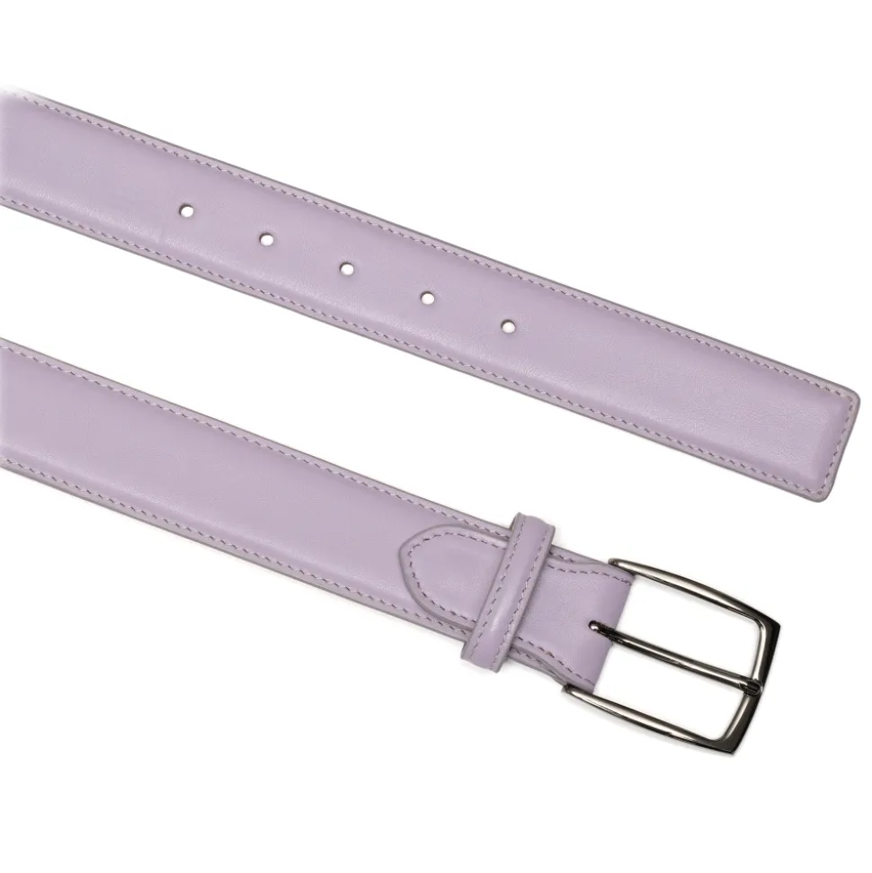 Avvenice - Astrea - Premium Leather Belt - Lilac - Handmade in Italy - Exclusive Luxury Collection - Avvenice