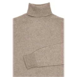 Avvenice - Athus - Man Loro Piana Cashmere Turtleneck Sweater - Tundra - Knitwear - Luxury Exclusive Collection - Avvenice