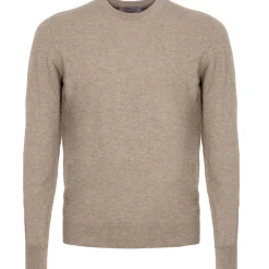 Avvenice - Athus - Man Loro Piana Cashmere Crew Neck Sweater - Tundra - Knitwear - Luxury Exclusive Collection - Avvenice