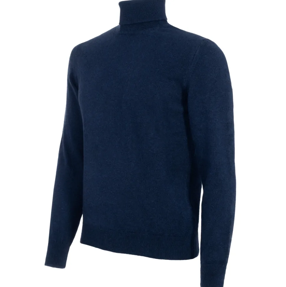 Avvenice - Athus - Man Loro Piana Cashmere Turtleneck Sweater - Blue - Knitwear - Luxury Exclusive Collection - Avvenice