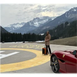 Avvenice - Aura - Aluminum and Carbon Fiber Trolley - Orange - Handmade in Italy - Exclusive Luxury Collection - Avvenice