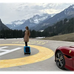 Avvenice - Aura - Aluminum and Carbon Fiber Trolley - Light Blue - Handmade in Italy - Exclusive Luxury Collection - Avvenice