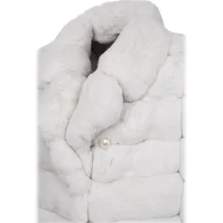 Avvenice - Camille - Chinchilla Jacket - Black & White - Furs - Coats - Luxury Exclusive Collection - Avvenice