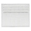 Avvenice - Crocodile Credit Card Holder - Pearly White - Handmade in Italy - Exclusive Luxury Collection - Avvenice