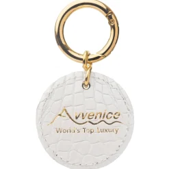 Avvenice - Crocodile Pendant - Pearly White - Keychain - Handmade in Italy - Exclusive Luxury Collection - Avvenice