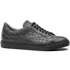 Avvenice - Crocodile Sneakers - Anthracite - Handmade in Italy - Exclusive Luxury Collection - Avvenice