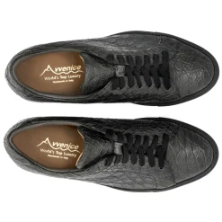Avvenice - Crocodile Sneakers - Anthracite - Handmade in Italy - Exclusive Luxury Collection - Avvenice