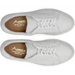 Avvenice - Crocodile Sneakers - White - Handmade in Italy - Exclusive Luxury Collection - Avvenice