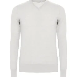 Avvenice - Finis - Man Loro Piana Extrafine Cashmere V-Neck Sweater - White - Knitwear - Luxury Exclusive Collection - Avvenice