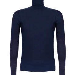 Avvenice - Finis - Man Loro Piana Extrafine Cashmere Turtleneck Sweater - Blue - Knitwear - Luxury Exclusive Collection - Avvenice