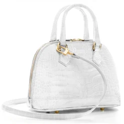 Avvenice - Imperium - Crocodile Bag - Pearly White - Handmade in Italy - Exclusive Luxury Collection - Avvenice