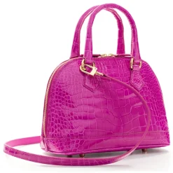 Avvenice - Imperium - Crocodile Bag - Pearly Fuchsia - Handmade in Italy - Exclusive Luxury Collection - Avvenice