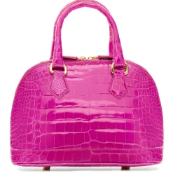 Avvenice - Imperium - Crocodile Bag - Pearly Fuchsia - Handmade in Italy - Exclusive Luxury Collection - Avvenice