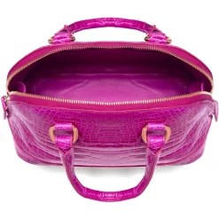 Avvenice - Imperium - Crocodile Bag - Pearly Fuchsia - Handmade in Italy - Exclusive Luxury Collection - Avvenice