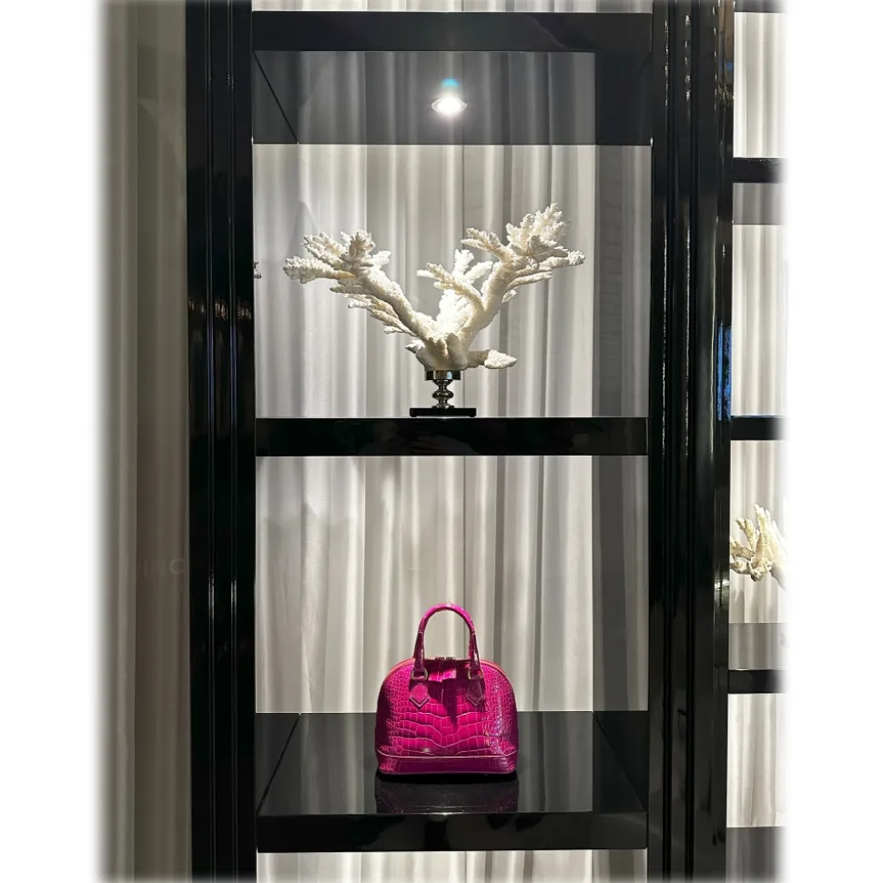Avvenice - Imperium - Crocodile Bag - Pearly Fuchsia - Handmade in Italy - Exclusive Luxury Collection - Avvenice