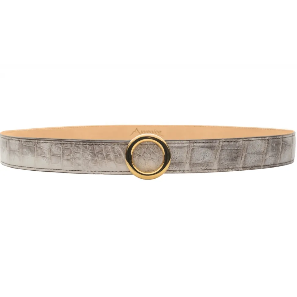 Avvenice - Iris - Crocodile Belt - Himalaya - Handmade in Italy - Exclusive Luxury Collection - Avvenice