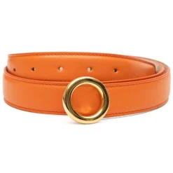 Avvenice - Iris - Premium Leather Belt - Orange - Handmade in Italy - Exclusive Luxury Collection - Avvenice