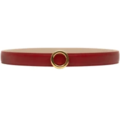 Avvenice - Iris - Premium Leather Belt - Red - Handmade in Italy - Exclusive Luxury Collection - Avvenice