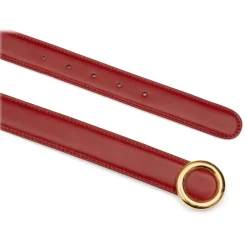 Avvenice - Iris - Premium Leather Belt - Red - Handmade in Italy - Exclusive Luxury Collection - Avvenice