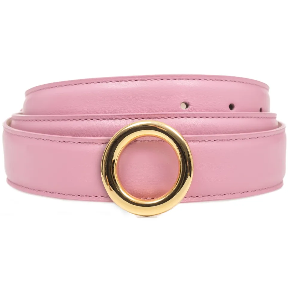 Avvenice - Iris - Premium Leather Belt - Pink - Handmade in Italy - Exclusive Luxury Collection - Avvenice