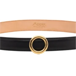 Avvenice - Iris - Premium Leather Belt - Black - Handmade in Italy - Exclusive Luxury Collection - Avvenice