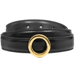 Avvenice - Iris - Premium Leather Belt - Black - Handmade in Italy - Exclusive Luxury Collection - Avvenice