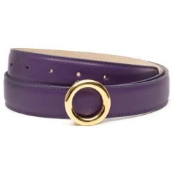 Avvenice - Iris - Premium Leather Belt - Purple - Handmade in Italy - Exclusive Luxury Collection - Avvenice