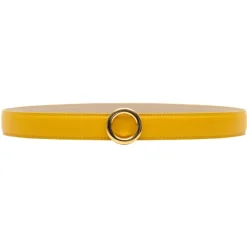 Avvenice - Iris - Premium Leather Belt - Yellow - Handmade in Italy - Exclusive Luxury Collection - Avvenice