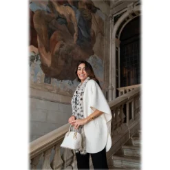 Avvenice - Leila - Cashmere and Canadian Lynx Cape - Loro Piana Cashmere - Furs - Coats - Luxury Exclusive Collection - Avvenice