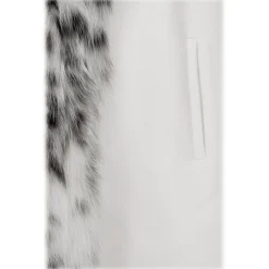 Avvenice - Leila - Cashmere and Canadian Lynx Cape - Loro Piana Cashmere - Furs - Coats - Luxury Exclusive Collection - Avvenice