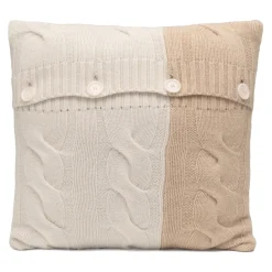 Avvenice - Loro Piana Cashmere Braided Cushion - Cream Beige - Home - Luxury Exclusive Collection - Avvenice