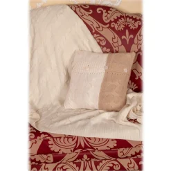 Avvenice - Loro Piana Cashmere Braided Cushion - Cream Beige - Home - Luxury Exclusive Collection - Avvenice