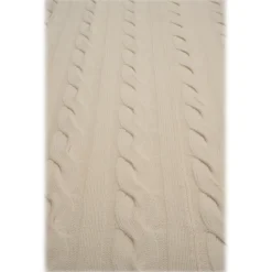 Avvenice - Loro Piana Cashmere Braided Blanket - Cream - Home - Luxury Exclusive Collection - Avvenice