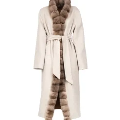 Avvenice - Louise - Cashmere and Sable Coat - Loro Piana Cashmere - Furs - Coats - Luxury Exclusive Collection - Avvenice
