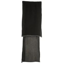 Avvenice - Precious Cashmere Scarf - Double Face - Bicolor - Black Anthracite - Handmade in Italy - Exclusive Luxury Collection - Avvenice