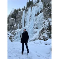 Avvenice - Precious Cashmere Scarf - Double Face - Bicolor - Black Grey - Handmade in Italy - Exclusive Luxury Collection - Avvenice