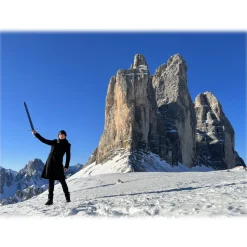 Avvenice - Precious Cashmere Scarf - Double Face - Bicolor - Black Grey - Handmade in Italy - Exclusive Luxury Collection - Avvenice