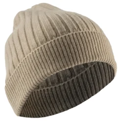 Avvenice - Precious Cashmere Ribbed Cap - Beige - Handmade in Italy - Exclusive Luxury Collection - Avvenice