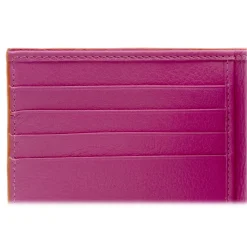 Avvenice - Premium Leather Wallet - Orange Fuchsia - Handmade in Italy - Exclusive Luxury Collection - Avvenice