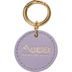Avvenice - Premium Leather Pendant - Lilac - Keychain - Handmade in Italy - Exclusive Luxury Collection - Avvenice
