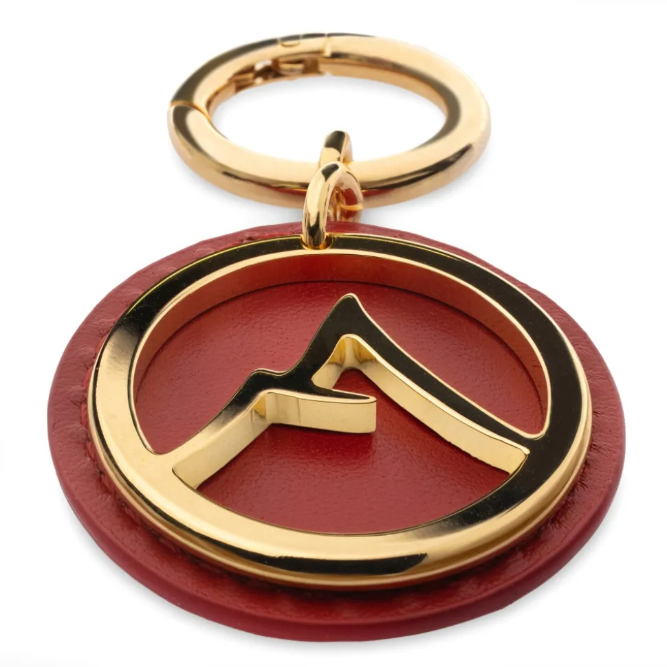 Avvenice - Premium Leather Pendant - Red - Keychain - Handmade in Italy - Exclusive Luxury Collection - Avvenice