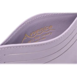 Avvenice - Premium Leather Credit Card Holder - Lilac - Handmade in Italy - Exclusive Luxury Collection - Avvenice