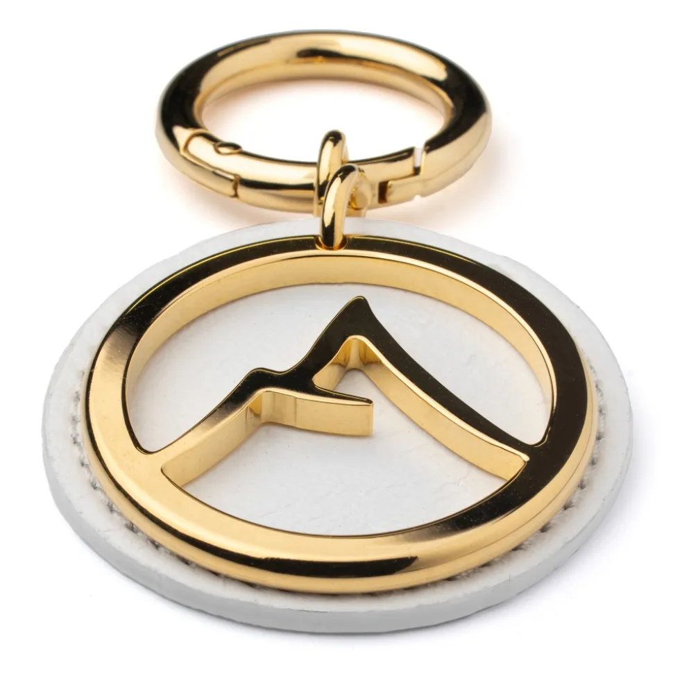 Avvenice - Premium Leather Pendant - White - Keychain - Handmade in Italy - Exclusive Luxury Collection - Avvenice