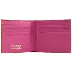 Avvenice - Premium Leather Wallet - Yellow Fuchsia - Handmade in Italy - Exclusive Luxury Collection - Avvenice